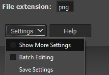 Show More Settings